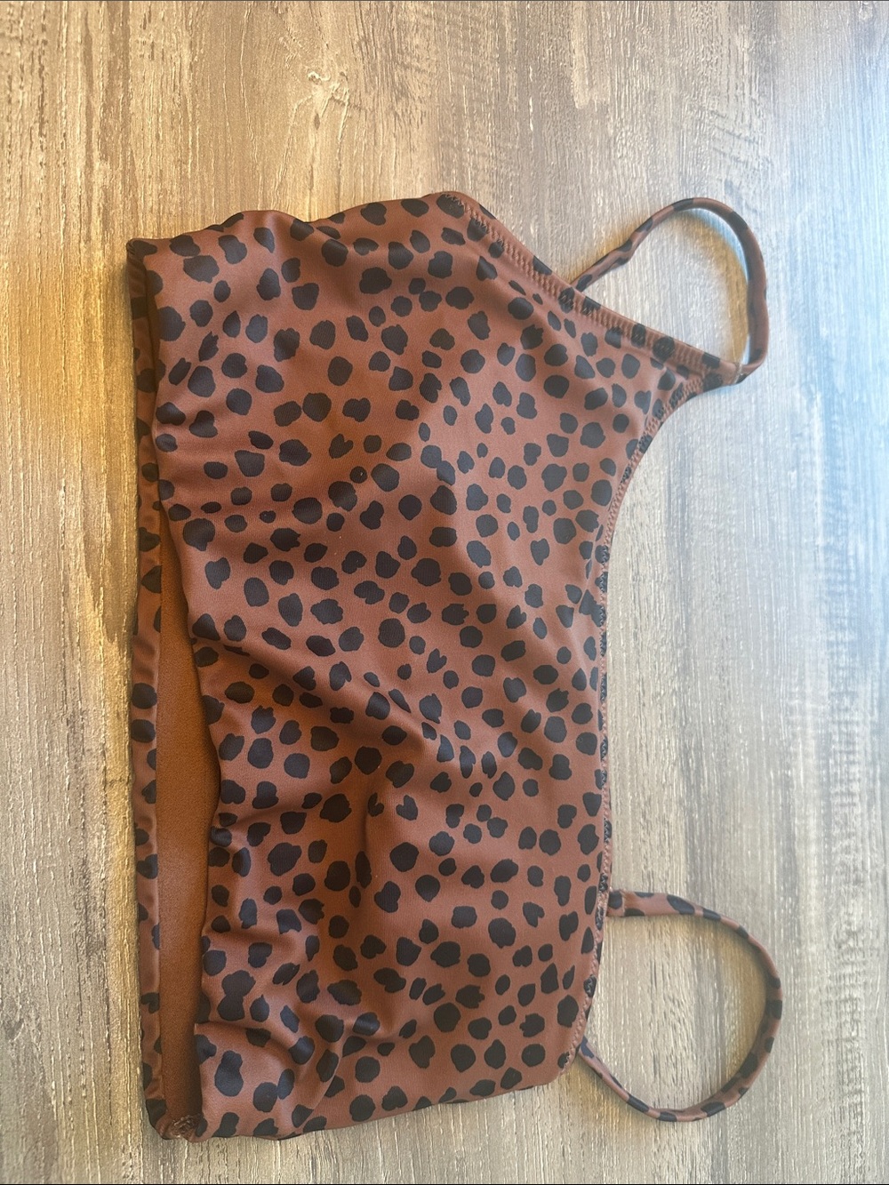 Old Navy leopard print bathing suit top size large